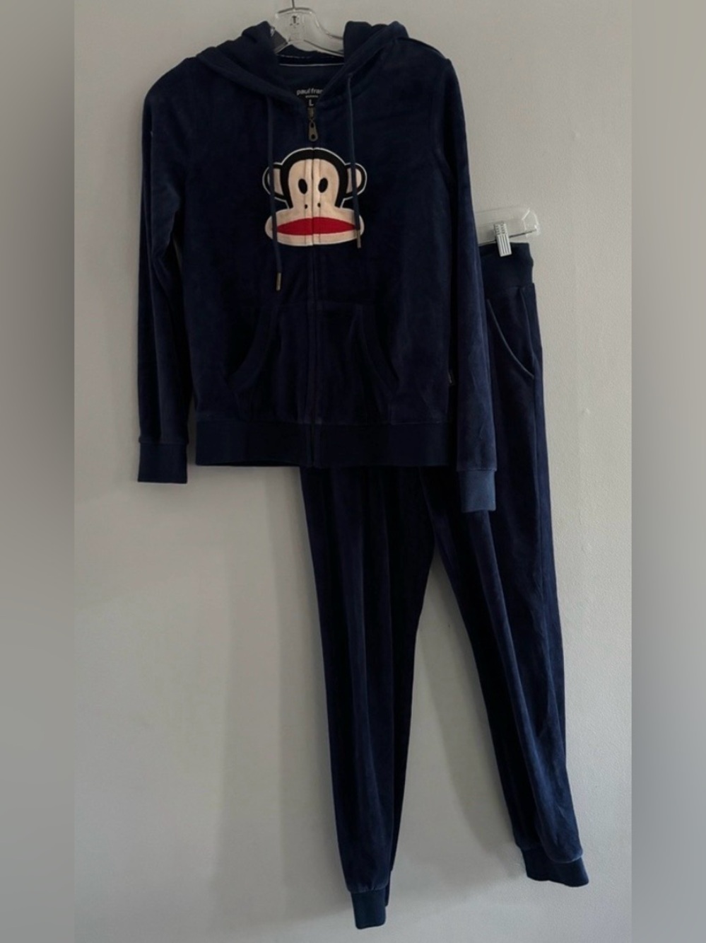 Paul Frank Navy Velour Womans Hoodie & Jogger Set